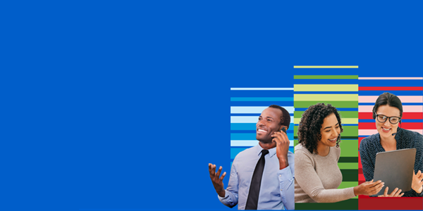 People using devices